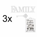 Set 4 rame foto, Naimeed D4597W, 2 polite si 3 ornamente, Alb Set 4 rame foto, Naimeed D4597W, 2 polite si 3 ornamente, Alb