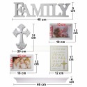 Set 2 rame foto, Naimeed D4598W, 1 polita si 3 ornamente, Alb Set 2 rame foto, Naimeed D4598W, 1 polita si 3 ornamente, Alb