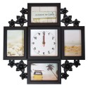 Rama foto cu Ceas, 4 poze, Naimeed D78, Negru Rama foto cu Ceas, 4 poze, Naimeed D78, Negru