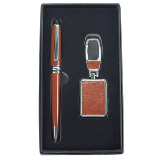 Set 2 piese, Naimeed D5245, breloc, pix, elegant, Maro Set 2 piese, Naimeed D5245, breloc, pix, elegant, Maro