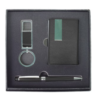 Set 3 piese, Naimeed D5250, pix, portcard, breloc, Negru Set 3 piese, Naimeed D5250, pix, portcard, breloc, Negru