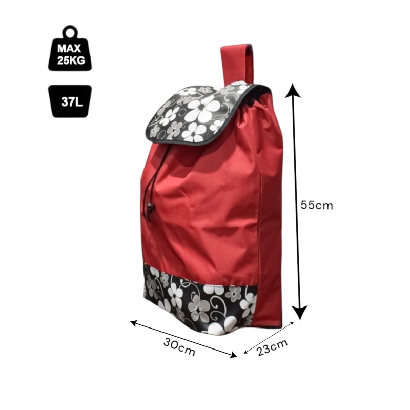 Husa rezerva, Naimeed D6876, pentru carucioarele de cumparaturi, orginal pentru carut modelul D4943, 37 L, Rosu