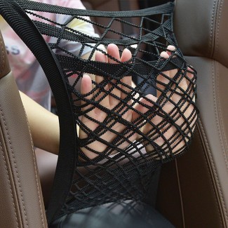 Organizator auto, plasa elastica, Naimeed D5139, 3 buzunare, prindere tip clema, montare intre scaune, Negru Organizator auto, plasa elastica, Naimeed D5139, 3 buzunare, prindere tip clema, montare intre scaune, Negru