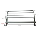 Suport  multifunctional din aluminiu cu raft si carlige integrate, Naimeed D6163, Gri