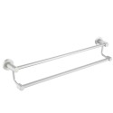 Suport dublu pentru prosoape, aluminiu, 60x12cm, Naimeed D6169, Argintiu Suport dublu pentru prosoape, aluminiu, 60x12cm, Naimeed D6169, Argintiu