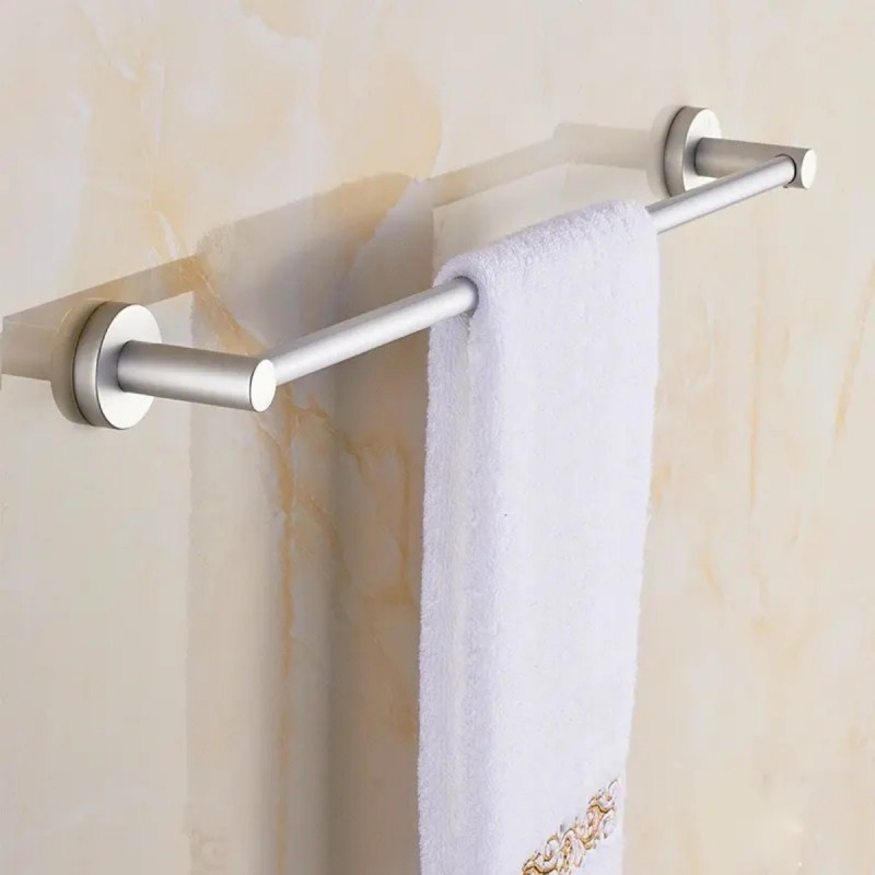 Suport pentru prosoape, aluminiu, 60x6.5cm, Naimeed D6171, Argintiu