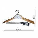 Set 3 Umerase pentru fuste/pantaloni, lemn si metal, D3800 Set 3 Umerase pentru fuste/pantaloni, lemn si metal, D3800