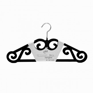 Set 3 Umerase, acoperite cu catifea, D3789, Negru Set 3 Umerase, acoperite cu catifea, D3789, Negru