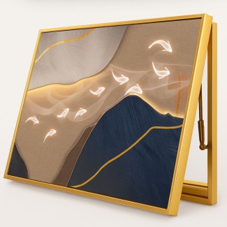 Capac tablou pentru contor electric, Naimeed D7229, mascare tablou electric, design modern si elegant, 40x50x3,8cm, rama aurie  Capac tablou pentru contor electric, Naimeed D7229, mascare tablou electric, design modern si elegant, 40x50x3,8cm, rama aurie