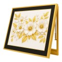 Capac tablou pentru contor electric, Naimeed D7233, mascare tablou electric, design modern si elegant, 40x50x3,8cm, rama aurie