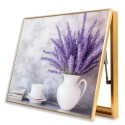 Capac tablou pentru contor electric, Naimeed D7234, mascare tablou electric, design modern si elegant, 40x50x3,8cm, rama aurie