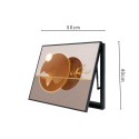 Capac tablou pentru contor electric, Naimeed D7237, mascare tablou electric, design modern si elegant, 40x50x3,8cm, rama neagra