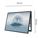Capac tablou pentru contor electric, Naimeed D7238, mascare tablou electric, design modern si elegant, 40x50x3,8cm, rama neagra