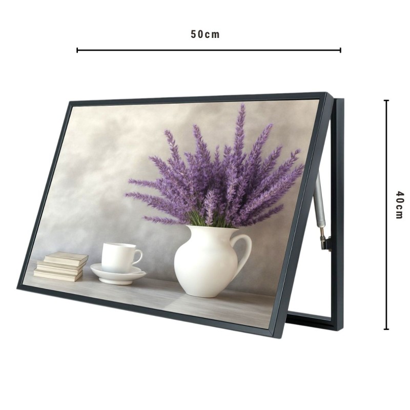 Capac tablou pentru contor electric, Naimeed D7244, mascare tablou electric, design modern si elegant, 40x50x3,8cm, rama neagra Capac tablou pentru contor electric, Naimeed D7244, mascare tablou electric, design modern si elegant, 40x50x3,8cm, rama neagra