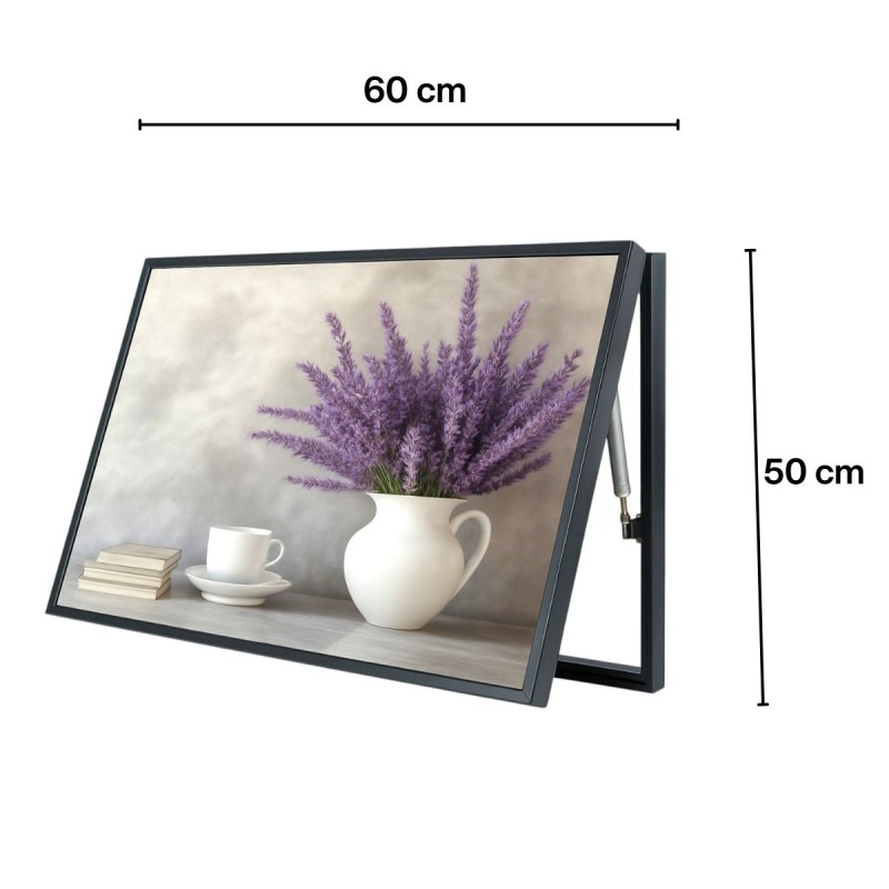 Capac tablou pentru contor electric, Naimeed D7250, mascare tablou electric, design modern si elegant, 50x60x3,8cm, rama neagra Capac tablou pentru contor electric, Naimeed D7250, mascare tablou electric, design modern si elegant, 50x60x3,8cm, rama neagra