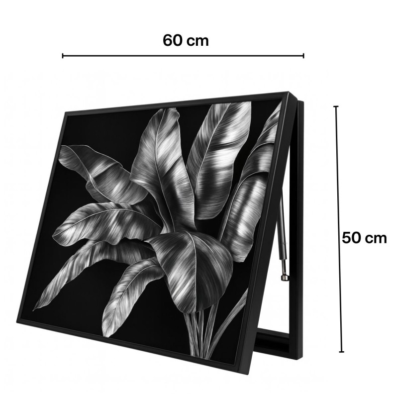 Capac tablou pentru contor electric, Naimeed D7251, mascare tablou electric, design modern si elegant, 50x60x3,8cm, rama neagra Capac tablou pentru contor electric, Naimeed D7251, mascare tablou electric, design modern si elegant, 50x60x3,8cm, rama neagra