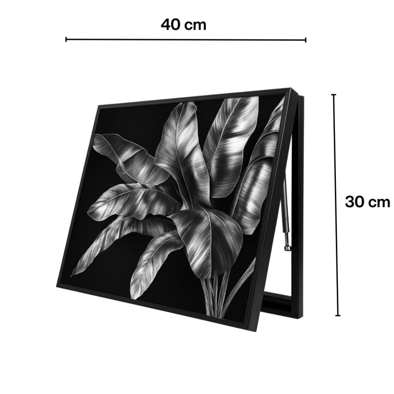 Capac tablou pentru contor electric, Naimeed D7257, mascare tablou electric, design modern si elegant, 30x40x4 cm, rama neagra Capac tablou pentru contor electric, Naimeed D7257, mascare tablou electric, design modern si elegant, 30x40x4 cm, rama neagra