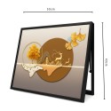 Capac tablou pentru contor electric, Naimeed D7273, mascare tablou electric, design modern si elegant, 40x50x4cm, rama neagra Capac tablou pentru contor electric, Naimeed D7273, mascare tablou electric, design modern si elegant, 40x50x4cm, rama neagra