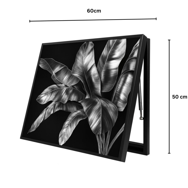 Capac tablou pentru contor electric, Naimeed D7283, mascare tablou electric, design modern si elegant, 50x60x4 cm, rama neagra Capac tablou pentru contor electric, Naimeed D7283, mascare tablou electric, design modern si elegant, 50x60x4 cm, rama neagra