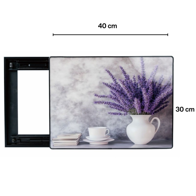 Capac tablou pentru contor electric, Naimeed D7288, mascare tablou electric, design modern si elegant, 30x40x2.8cm, rama neagra Capac tablou pentru contor electric, Naimeed D7288, mascare tablou electric, design modern si elegant, 30x40x2.8cm, rama neagra
