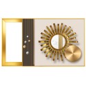 Capac tablou pentru contor electric, Naimeed D7292, mascare tablou electric, design modern si elegant, 40x50x2.8 cm, rama aurie Capac tablou pentru contor electric, Naimeed D7292, mascare tablou electric, design modern si elegant, 40x50x2.8 cm, rama aurie