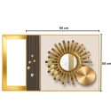 Capac tablou pentru contor electric, Naimeed D7303, mascare tablou electric, design modern si elegant, 50x60x2.8 cm, rama aurie Capac tablou pentru contor electric, Naimeed D7303, mascare tablou electric, design modern si elegant, 50x60x2.8 cm, rama aurie