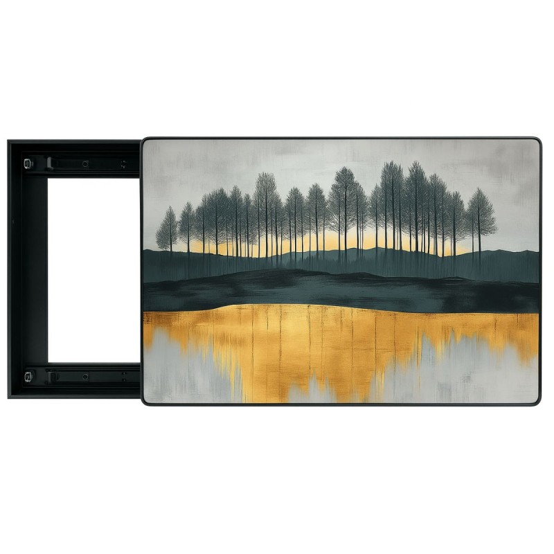 Capac tablou pentru contor electric, Naimeed D7306, mascare tablou electric, design modern si elegant, 50x60x2.8 cm, rama neagra Capac tablou pentru contor electric, Naimeed D7306, mascare tablou electric, design modern si elegant, 50x60x2.8 cm, rama neagra