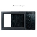 Capac tablou pentru contor electric, Naimeed D7296, mascare tablou electric, design modern si elegant, 40x50x2.8 cm, rama neagra