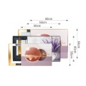Capac tablou pentru contor electric, Naimeed D7293, mascare tablou electric, design modern si elegant, 40x50x2.8 cm, rama aurie Capac tablou pentru contor electric, Naimeed D7293, mascare tablou electric, design modern si elegant, 40x50x2.8 cm, rama aurie