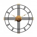 Ceas de perete, stil elegant, Metal, mecanism Silentios, D4157, 50 cm, Negru