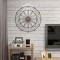 Ceas de perete, stil elegant, Metal, mecanism Silentios, D4158, 50 cm, Negru