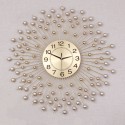 Ceas de perete, stil elegant, Metal, mecanism Silentios, D4166, 70 cm, Auriu