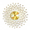 Ceas de perete, stil elegant, Metal, mecanism Silentios, D4166, 70 cm, Auriu