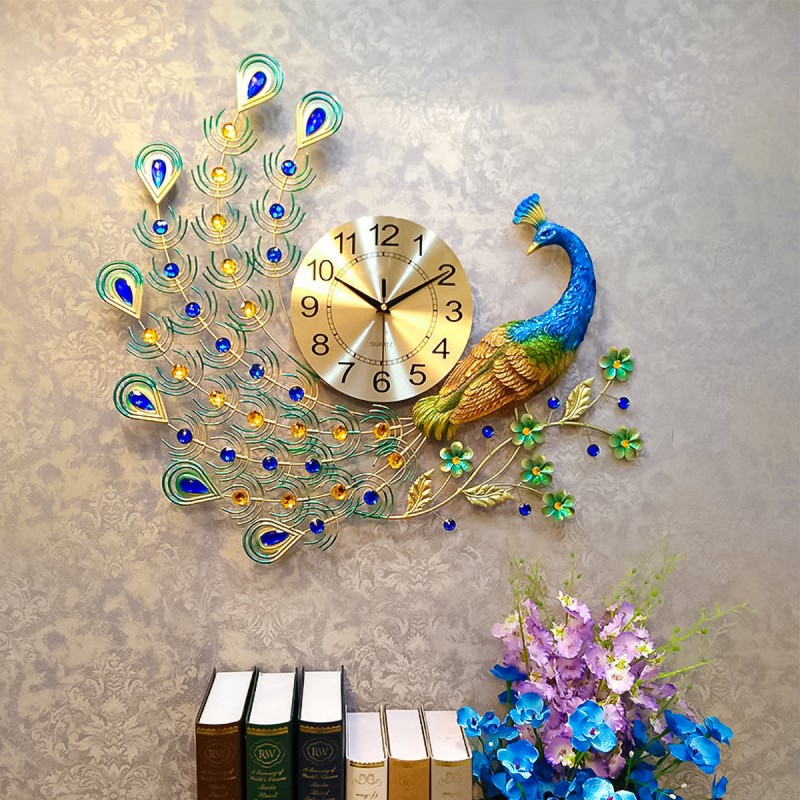 Ceas de perete, stil elegant, Metal, mecanism Silentios, D4197, 70*65 cm, Multicolor Ceas de perete, stil elegant, Metal, mecanism Silentios, D4197, 70*65 cm, Multicolor