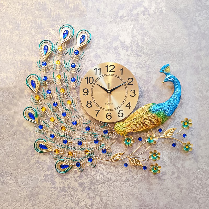 Ceas de perete, stil elegant, Metal, mecanism Silentios, D4197, 70*65 cm, Multicolor Ceas de perete, stil elegant, Metal, mecanism Silentios, D4197, 70*65 cm, Multicolor