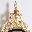 Ceas de perete cu pendul, stil elegant, Metal, mecanism Silentios, D4206, 32*66 cm, Auriu