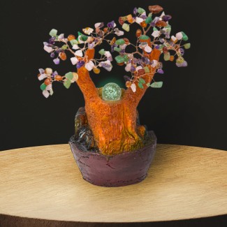 Fantana arteziana, Feng Shui, LED, pompa submersibila, pietre semipretioase si lumini, Naimeed D3008, Inaltime 23cm Fantana arteziana, Feng Shui, LED, pompa submersibila, pietre semipretioase si lumini, Naimeed D3008, Inaltime 23cm
