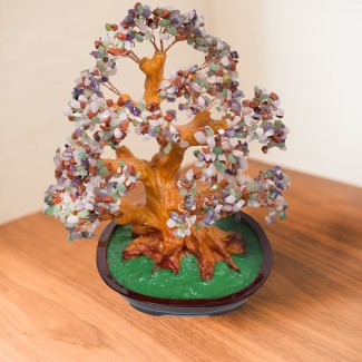 Copac Feng Shui cu Pietre Semipretioase, Suport Ceramic, Naimeed D4627-Multicolor, Inaltime 37cm Copac Feng Shui cu Pietre Semipretioase, Suport Ceramic, Naimeed D4627-Multicolor, Inaltime 37cm