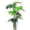 Copac artificial 12 frunze, Monstera fara ghiveci D3064, verde, 140 cm