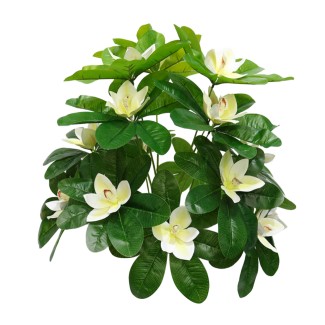 Planta artificiala, Cymbidium fara ghiveci, D4258, 60cm, verde/alb Planta artificiala, Cymbidium fara ghiveci, D4258, 60cm, verde/alb