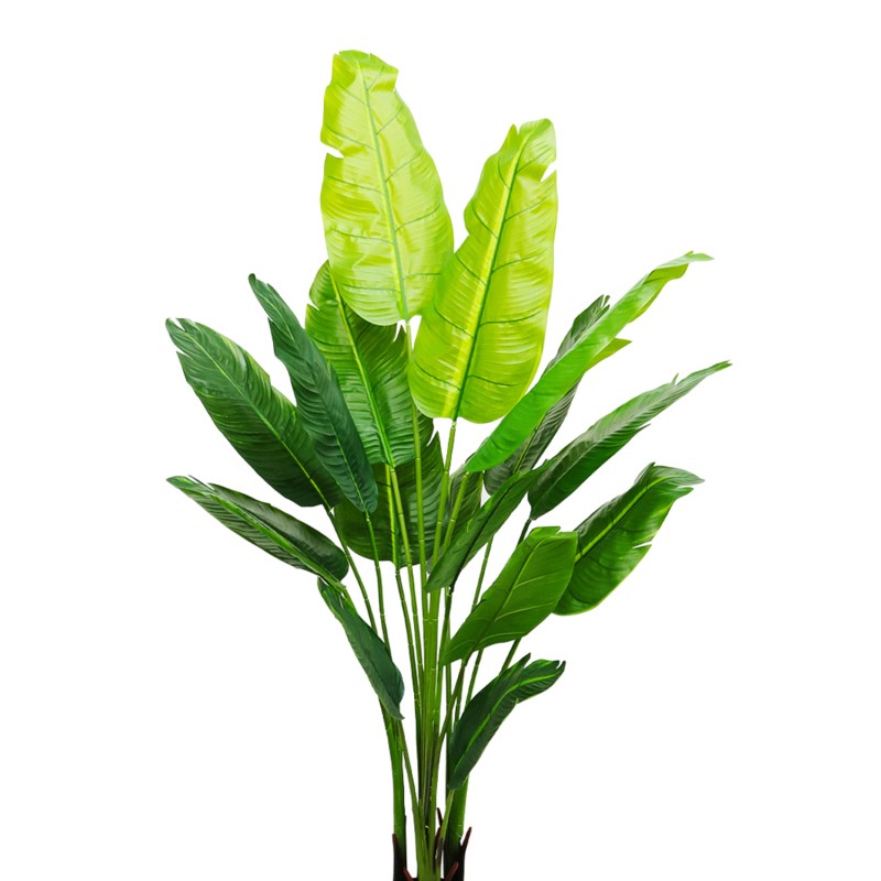 Planta artificiala, Ravenala fara ghiveci, 17 frunze, D4295, 200cm, verde
