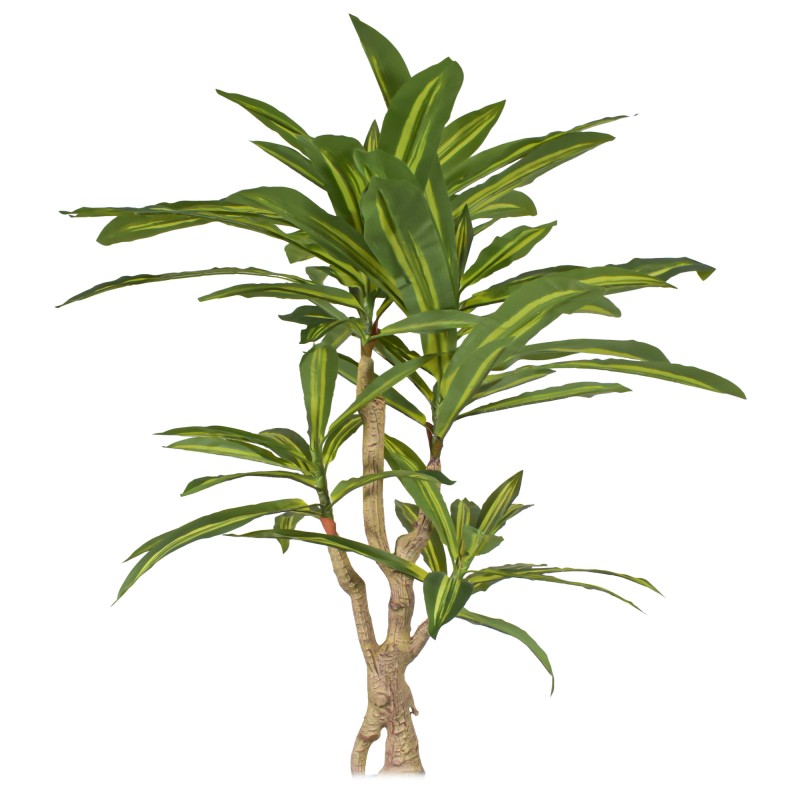 Planta artificiala, Dracaena fara ghiveci, Naimeed D5602, 120x85 cm, Verde/Galben Planta artificiala, Dracaena fara ghiveci, Naimeed D5602, 120x85 cm, Verde/Galben
