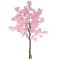 Copac artificial, Cires Japonez (Sakura) fara ghiveci, Naimeed D5624, 185x110 cm, Roz