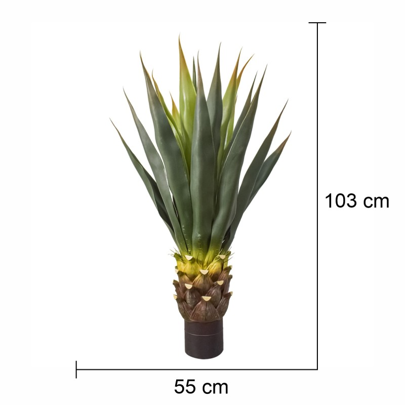 Copac artificial, Yucca Gloriosa fara ghiveci, Naimeed D5626, 103x55 cm, Verde