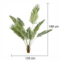 Planta artificiala, Areca fara ghiveci, Naimeed D5643, 189x135 cm, Verde