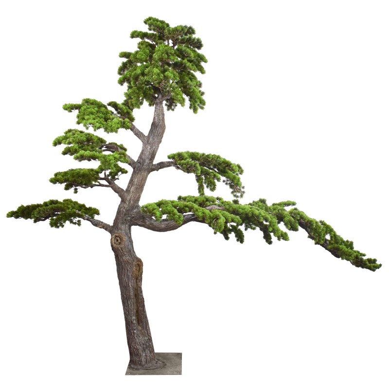 Copac artificial, Bonsai fara ghiveci, Naimeed D5647, 300x264x60 cm, Verde