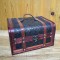 Cutie depozitare tip cufar, Naimeed D16924, 24x22x14 cm, Lemn, Visiniu