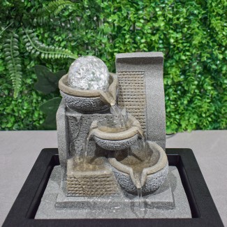 Fantana arteziana, Feng Shui, LED, pompa submersibila, Naimeed D5059, 23x18x26cm