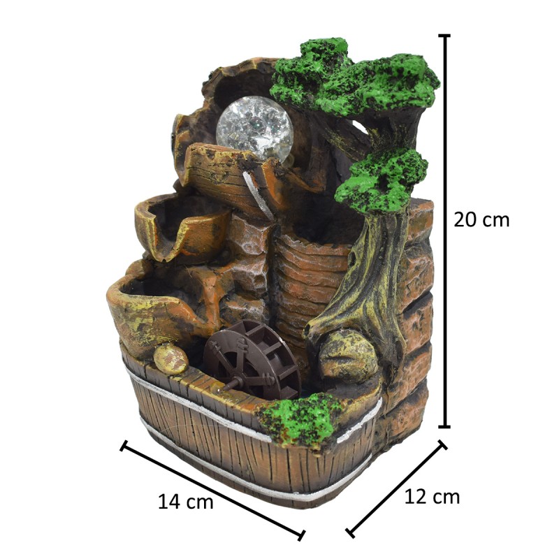 Fantana arteziana, LED, pompa submersibila, Naimeed D5090, 14x12x20cm Fantana arteziana, LED, pompa submersibila, Naimeed D5090, 14x12x20cm