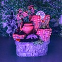 Fantana arteziana, LED, pompa submersibila, Naimeed D5091, 14x12x20cm